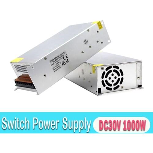 DC 30V 33.3A 1000W LED Driver Switching Power Supply 110V 220V AC-DC Constant Voltage Transformer CCTV CNC Machinery Equipment
