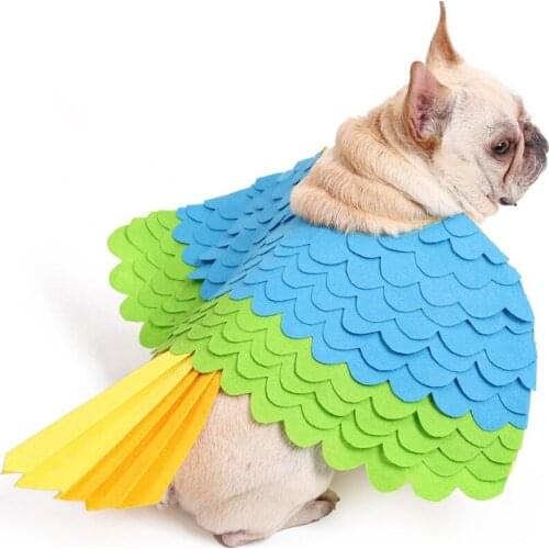 Halloween Pet Dog Cat Clothes Doggy Christmas Party Apparel Cosplay Fairy Bird Costumes Felt Pet Sniffing Training Blanket Toys