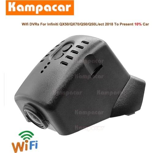 Kampacar IF03-C Wifi Dash Cam Car Dvr Camera For Infiniti 73mm QX50 QX60 QX30 QX80 Q70 Q50 Q60 Q80 G35 G37 G50 HD 1080P DashCam