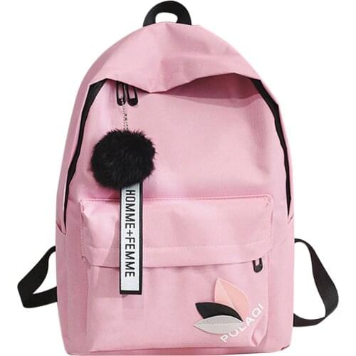 20# 2020 Korean High School Student Schoolbag Female Black Yellow Canvas Backpack For Girls Bolsas Mochilas Femininas Back Bag