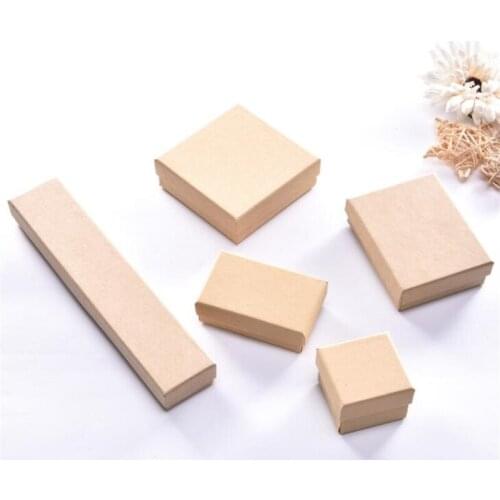10Pcs/Lot Box For Chocolate Candy Cookie Wedding Party Baby Shower Paper Favor Gift Packaging Boxes Brown Birthday Jewelry Watch