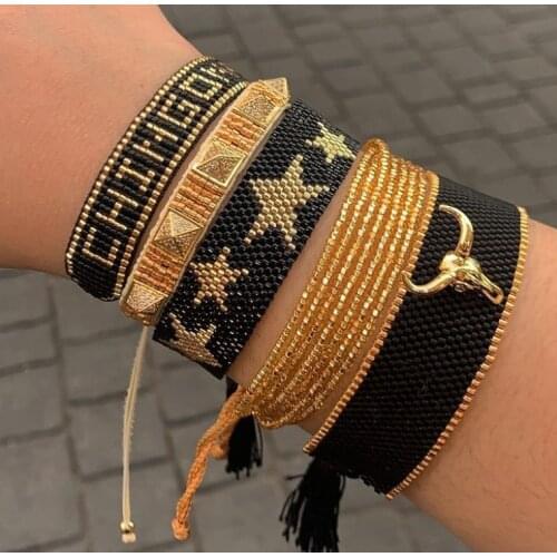 Pretty Bead Fashion MIYUKI Beaded Bracelet For Women Bileklik Pulseras Mujer Handmade Woven Charm Bracelets Female Jewelry Gift