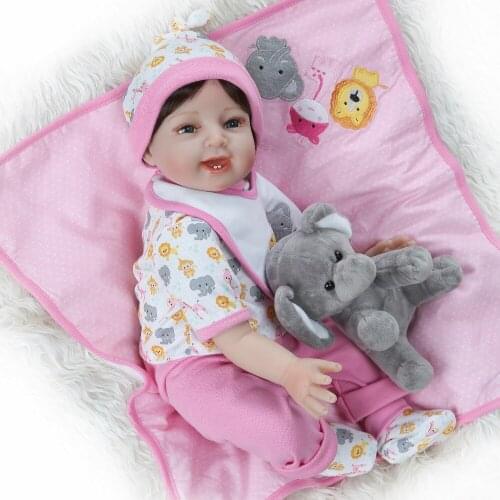 NPK Boneca Reborn 22 inch Soft Silicone Vinyl Dolls 55cm Reborn Baby Doll Newborn Lifelike Bebes Reborn Dolls Birthday Gift