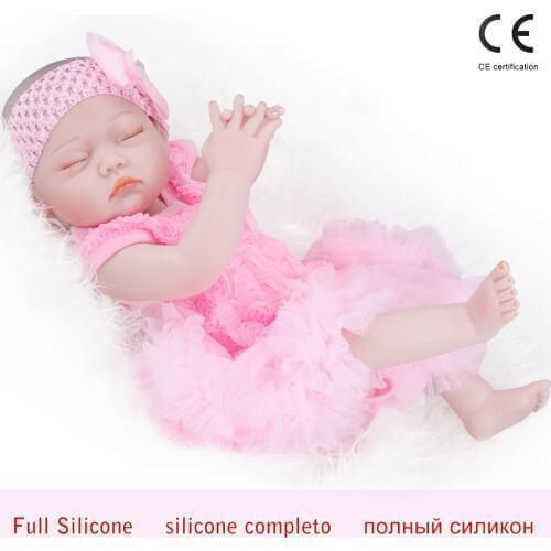 Clearance In Russian 20 Inch Reborn Baby Doll Full Soft Silicone Vinyl Sleeping Girls Boys Dolls Best Gift For Children