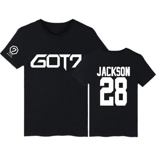 LUCKYFRIDAYF GOT7 Kpop fashion t-shirts print men women hip hop sport t shirts casual tops tee o-neck shirt short sleeve t-shirt