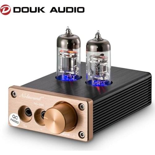 Douk Audio NS-08E Mini Vacuum Tube Headphone Amplifier Best Stereo Audio Preamp