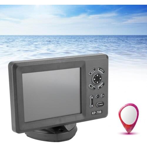7inch Marine GPS Navigator Navigation Chart Plotter with Colorful LCD Internal GPS Antenna Transponder Combo Navigator KP-708