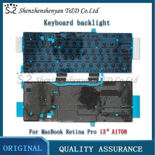 New Foil Paper Shield Backlit For Apple Macbook Pro Retina 13 "A1708 Keyboard Backlight Replacement 2016 2017 Year