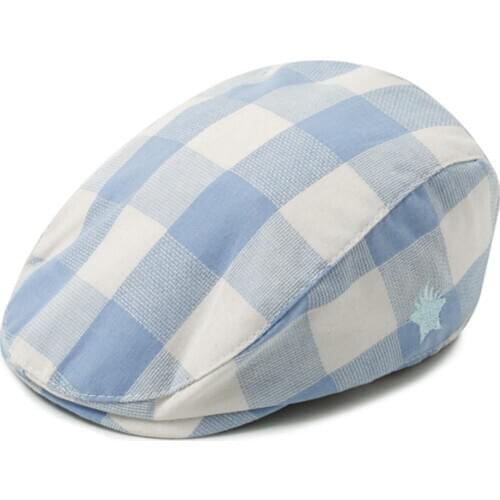 6-12months Baby Hat Casual Plaid Beanie Cap Toddler Infant Baby Girls And Boys Kids Hats Spring Summer Travel Sunshade Caps