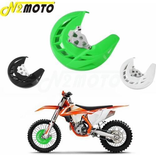 For Kawasaki KLX125 KLX150 KLX250 ABS Plastic Motocross Dirt Racing Bike X-Brake Front Disc Cover Guard Protection 2008-2016