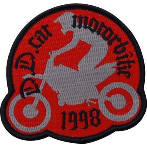 Custom Embroidered Badges For Clothing Labels For Backpack Customized Clothes Woven Patches With Glue On Back Fabric Tags