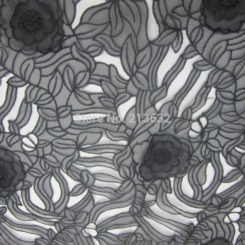 POp46 organza tulle voile textile embroidered fabric wholesale computer embroidery cotton fabric clothing textile fabrics sewing