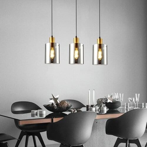 Sanmusion ceiling led chandeliers bulbs e27 220v hanging glass led lights bedroom kitchen living room night decor led fixtures