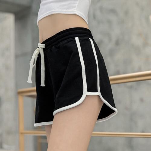 Fashion sweat black shorts women Casual stretch shorts Womens gym sport Shorts Home Street Wear biker shorts women clothing