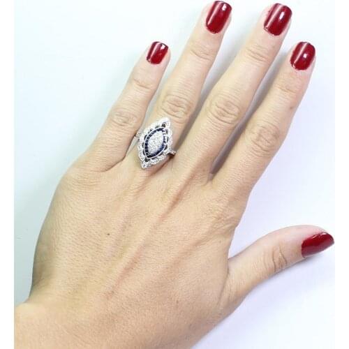 Topaz Sapphire 14K Gold Diamond Ring Engagement Peridot Gemstone Anillos De Bizuteria Ring for Women Garnet Bague 925 Jewelry