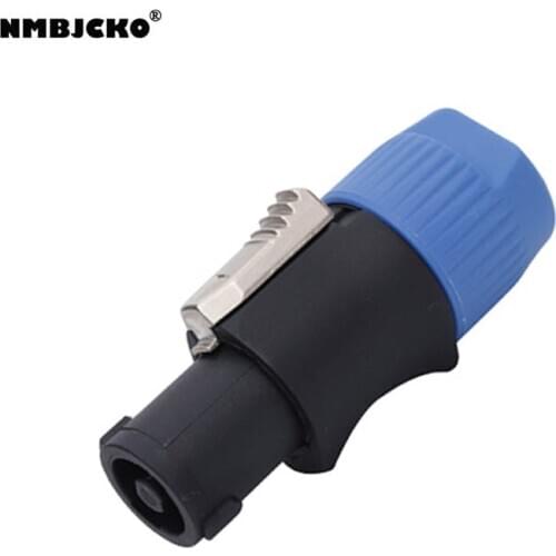 High quality 2pcs/lot 4 Pole Female Speakon Connector Coloured Boots Speaker Amp Plug