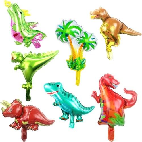 10pcs 16inch mini Dinosaur foil balloon boys animal ballons childrens dinosaur birthday party jurassic decorations kids balloon