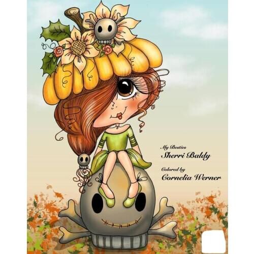 10x8 Girl sitting on the bone Transparent Clear Stamps Silicone Seals for DIY scrapbooking photo album Card Making