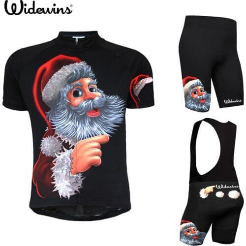 2018 New Santa Claus Cycling Jersey Short Jersey Ropa De Ciclismo Maillot America Cycling Clothes Sports Cycling Bicycle 7125