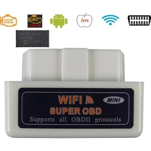 Super ELM327 WIFI OBD2 V1.5 Car Diagnostic Scanner For IOS Android ELM 327 V 1.5 Elm-327 WI-FI OBDII OBD 2 Auto Diagnostic Tools