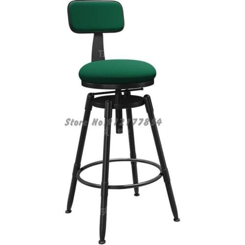 Bar Stools Bar Chairs Wrought Iron Backrest Household Bar Stools Modern Minimalist High Stools Swivel Chair Lift