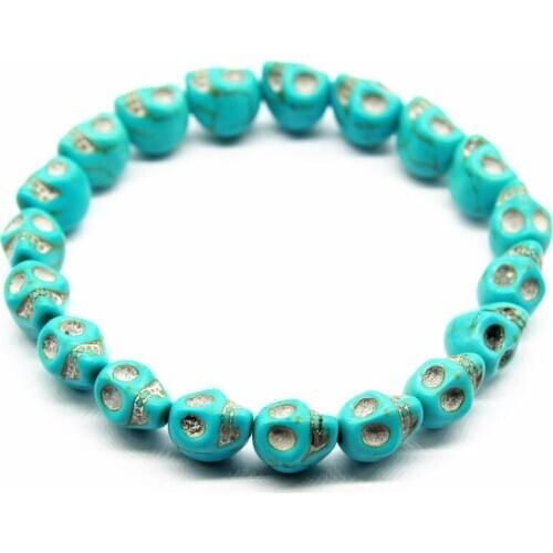 CHVMKALH Stone Bracelets For Men