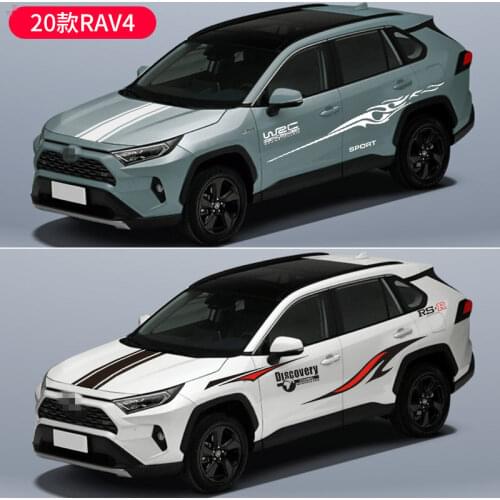 FOR Toyota RAV4 2020 car stickers personalized garland car decoration stickers body decals RAV4 modified supplies