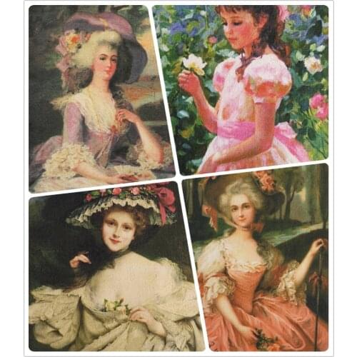 Girl Hand dyed fabric 20X8PCS Assorted Cotton Linen Printed Quilt Fabric For DIY Sewing Patchwork Home Textile decoration