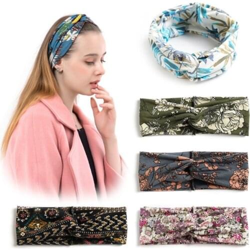 Cotton Women Headpiece Stretch Hot Sale Turban Hair Accessories 1PC Headwear Yoga Run Bandage Hair Bands Headbands Wide Headwrap