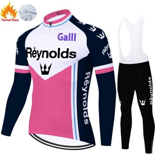 Classic Reynolds cycling jersey pro team Winter Thermal Fleece roupas ciclismo masculino 20D gel ropa de ciclismo para hombre