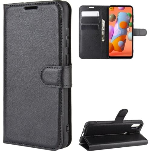 10pcs/lot Litchi Grain wallet leather case with card holder For Samsung S20Plus S20Ultra A51 5G A71 5G A11 M60S A81 Note 10Lite