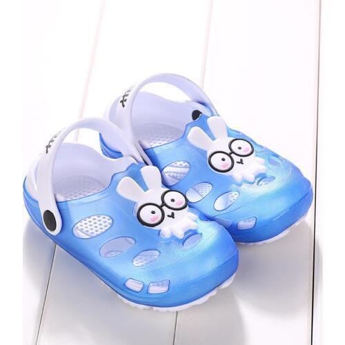 Summer Kids Girls Boys Sandals Shoes Cute Cartoon Comfortable Non-slip Children Sandals Cute Children Hollow Out Beach Shoes