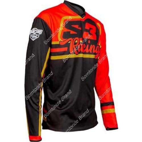 Mens downhill cycling jerseys long-sleeved mountain bike shirts off-road motorcycle cycling clothes off-road motorcycle sportsw