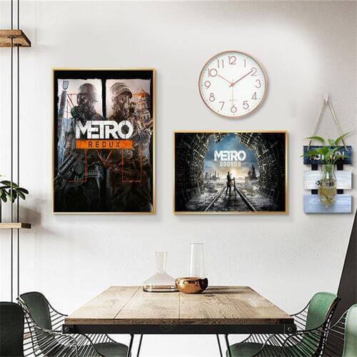 Metro Exodus Video Game Artwork Canvas Painting Wall Art Nordic Decoration Home Modern Poster For Living Room Print Pictures