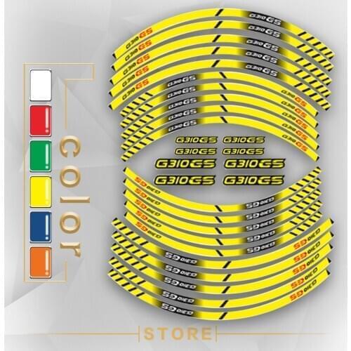 New Motorcycle Tire Reflective stickers inner wheel stripes decoration decals for BMW G310GS