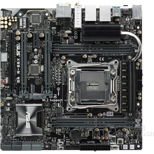 Original motherboard for for ASUS X99-M WS DDR4 LGA 2011-V3 USB2.0 USB3.0 boards 64GB X99 Desktop motherborad