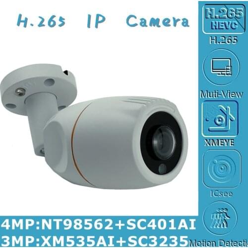 Panorama FishEye 4/3MP IP Metal Bullet Camera 1.7mm NT98562+SC401AI 2560*1440 IP66 Waterproof Outdoor H.265 Onvif XMEYE CMS IRC