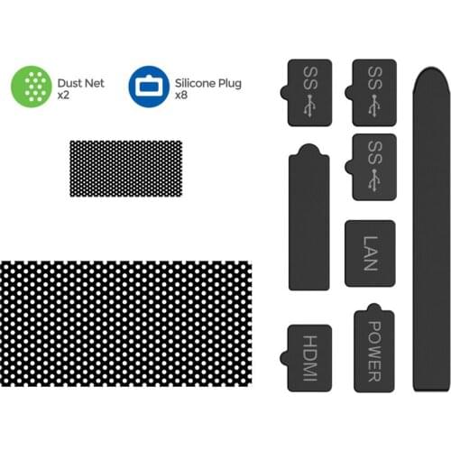 Gaming Console Dustproof For XBOX Series S/X Suit Dust Plug Silicone Dust Proof Cover Stopper Dustproof Case Kit Accessories