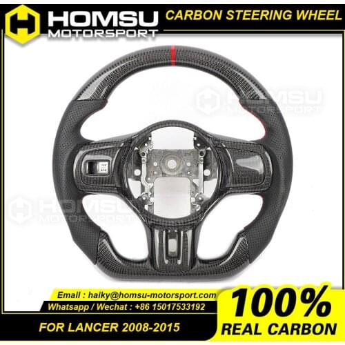 Custom Carbon Fiber Steering Wheel For mitsubishi LANCER EVO 7 8 9