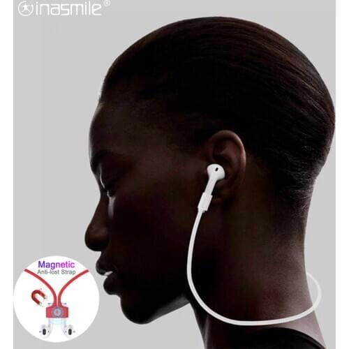 Anti-Lost Silicone Earphone Rope Holder Cable For Apple iphone X 8 7 for AirPods 2 3 pro case accessories Headphone Strap Cord