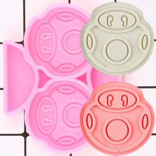 Mushroom Straw Topper Silicone Mold Custom Keychain Epoxy Resin Molds Chocolate Candy Fondant Cake Decorating Tools