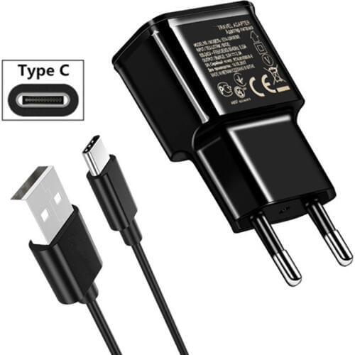 For Samsung A50 S10 Leagoo S8 Pro Bluboo S3 S8 Plus S1 Maya Max Doogee Mix 2/BL9000 Type C USB Cable + USB Wall Charger Adapter