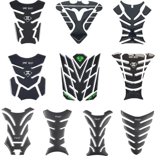 For Suzuki Yamaha BMW Honda Benelli Kawasaki Car Motorcycle 3D Carbon Fiber Gas Oil Fuel Tank Pad Sticker Decal Protector Cover