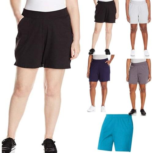 Women Skinny Shorts Elastic Waist Short Trousers Casual Tight Fitness Sports Slim Bottoms Summer Stretch Running Gym Legging