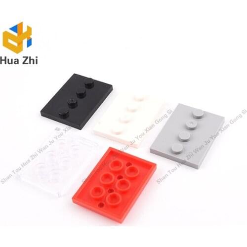 Building Blocks Parts 88646 10PCS Tile Special 4 x 3 with 4 Studs in Centre LEGOING MOCS Education