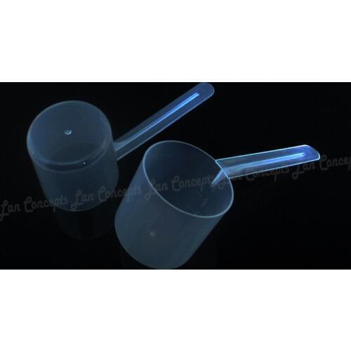 100pcs/lot 30 gram Plastic Scoop 60ML HDPE Measuring Spoon - transparent Free shipping