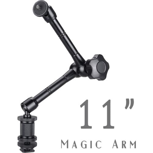 11 Inch Metal Articulating Magic Arm Super Clip Crab Clamp for DSLR Camera Flash LCD Monitor LED Video Light SLR Accessories