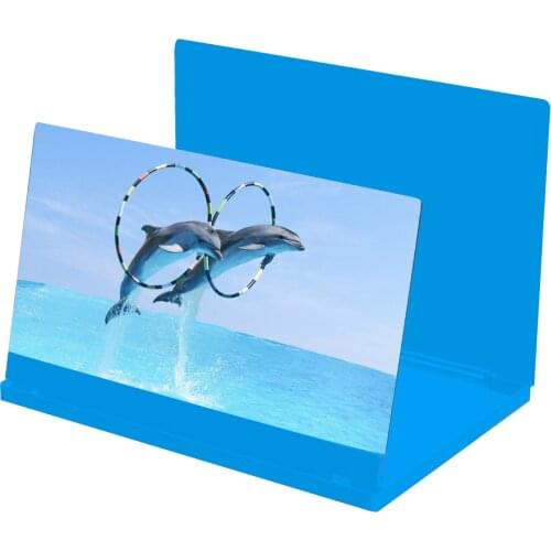12Inch HD Phone Screen Magnifier Movie Video Amplifier Stand Projector Bracket Enlarger Magnifying Folding Phone Desk Holder