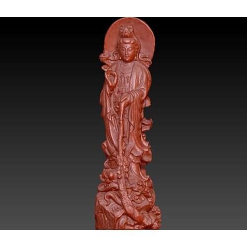 3D carved figure sculpture 3d model for cnc machine in STL file format Goddess of Mercy