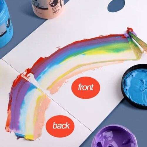 60 Fine Art Colored Paper Double-sided Disposable Acrylic Watercolor Nail Oil Painting Palette Portable Disposable Paper Cutting